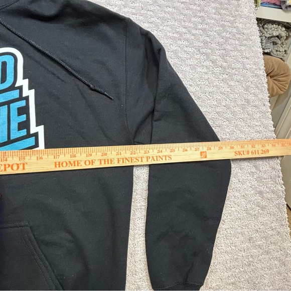 Donruss Rated Rookie Themed Hoodie Sz M Black Basketball Football Sports Card - Picture 3 of 5